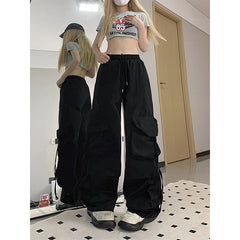 Oversized Parachute Cargo Pants